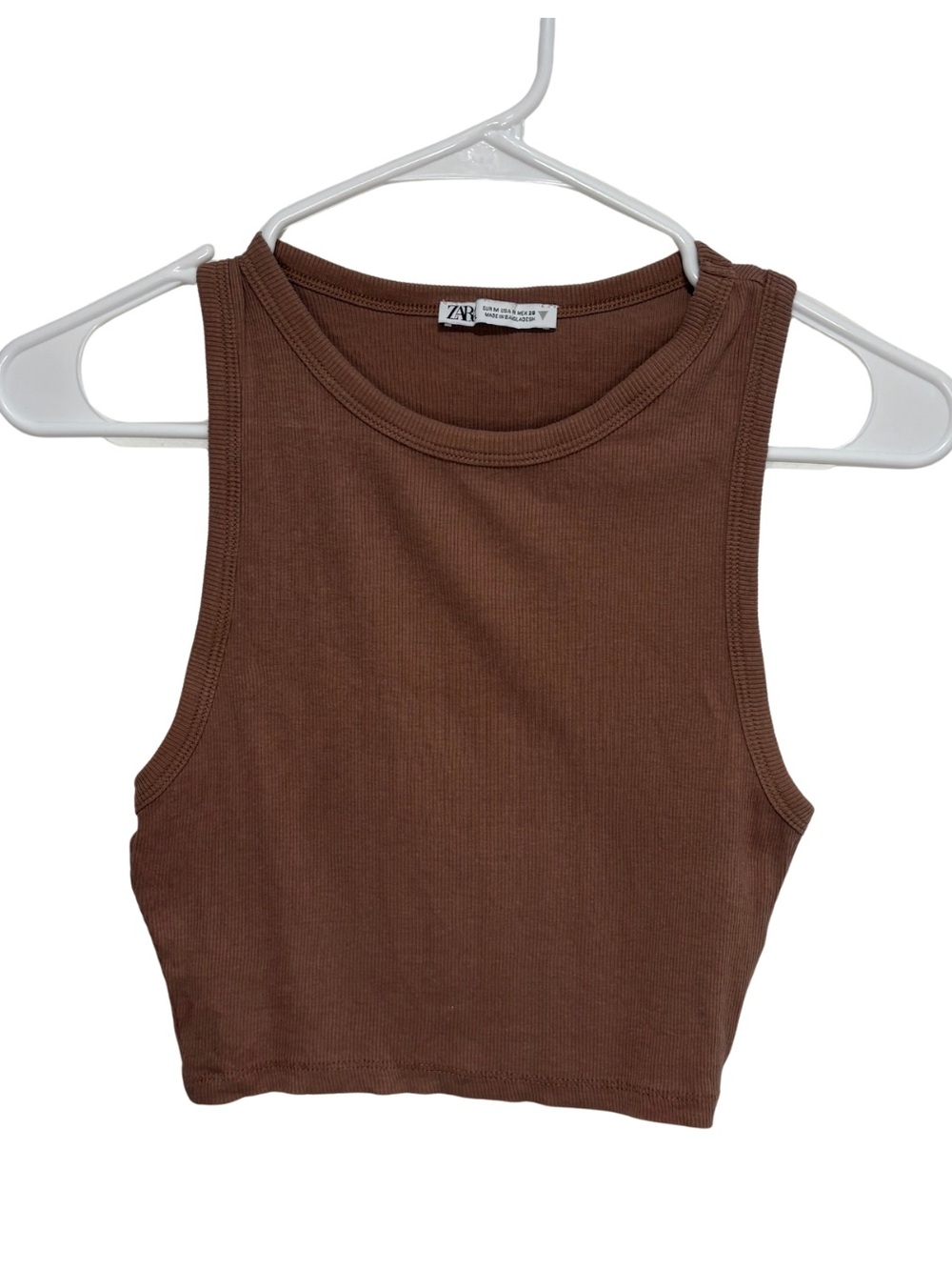 Zara Ribbed Basic Tank Size M